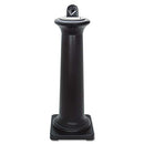 RUBBERMAID COMMERCIAL 9W300BLA GROUNDSKEEPER TUSCAN RECEPTACLE - BLACK - Like New