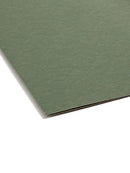 SMEAD HANGING FILE FOLDERS, LETTER SIZE, 2" EXPANSION, 25 PACK, 64259 - GREEN - Brand New