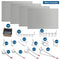 LUGO 24"X16" METAL PEGBOARD WALL ORGANIZER, 128 PC 128 PC PG-2416-SET-CM-GRY - Like New