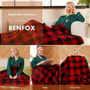 BENFOX Electric Heated 84"x 90" Sherpa Blanket 6 Heating Levels - Red - Like New