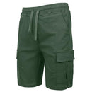 Galaxy by Harvic Men’s Stretch Pull-On Cargo Shorts, Size 2XL, Olive Green - Brand New