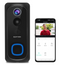 Kamtron Smart Home Video Doorbell 1080P 32GB BLACK BELL-J1 - Scratch & Dent