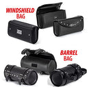 Diamond Plate Heavy Duty Waterproof PVC with Studs Motorcycle Saddlebag 6P Black - Brand New