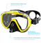 Zipoute Snorkel M61019 Dry Top Snorkeling Gear for Adults Yellow Like New