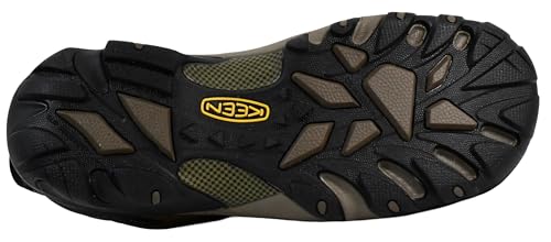 KEEN LANSING LOW HEIGHT STEEL TOE MEN SIZE 9.5 CASCADE BROWN/FIRED BRICK - Like New