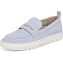 B0CKDZM1GD Vionic Uptown Loafer/Moc Shoes - Skyway Blue Suede - Size 8 W - Brand New