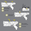 NERF STORE RIVAL KRONOS XVIII-500 BLASTER BREECH-LOAD, 5 ROUNDS - WHITE - Like New