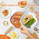 AUDECOOK HOT POT ELECTRIC CERAMIC GLAZE NON-STICK FRYING PAN 8 INCH - WHITE - Like New