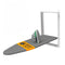 XABITAT NON-ELECTRIC STEEL WALL MOUNTED NO SWIVEL IRONING BOARD 36.2" X 12.2" - Like New