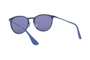 RAY-BAN ERIKA METAL RUBBER ELETRIC BLUE FRAME BLUE LIGHT FLASH GRAY 54-19-145-2N - Like New