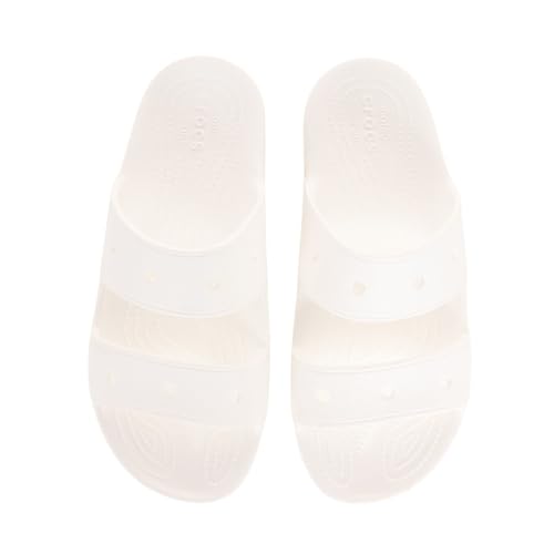 CROCS CLASSIC SLIDE SANDALS UNISEX TWO-STRAP CASUAL SIZE MEN 12 WHITE - Brand New