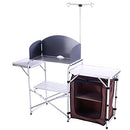 CampLand Aluminum Height Adjustable Folding Table Lightweight B071937HYX-NEW - Brand New