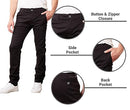 GALAXY BY HARVIC MEN CHINO PANTS, MULTI POCKET, 40/30, BLACK - Like New