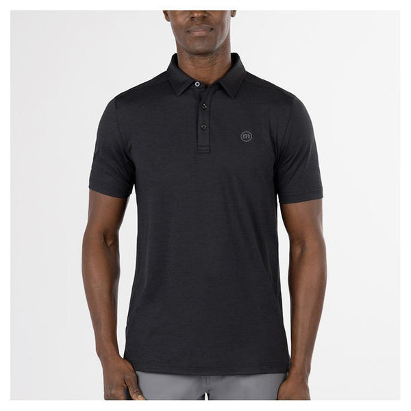 TRAVISMATHEW MEN'S HEATING UP POLO - SIZE: MEN XL - BLACK - Like New