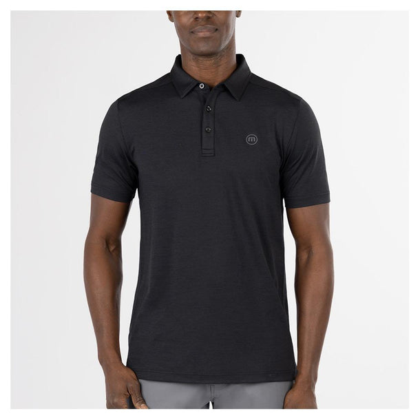 TRAVISMATHEW MEN'S HEATING UP POLO - SIZE: MEN XL - BLACK - Like New