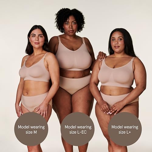 BRAVADO DESIGNS NURSING BRAS BREASTFEEDING BODY SILK SEAMLESS WIRELESS PINK L - Brand New