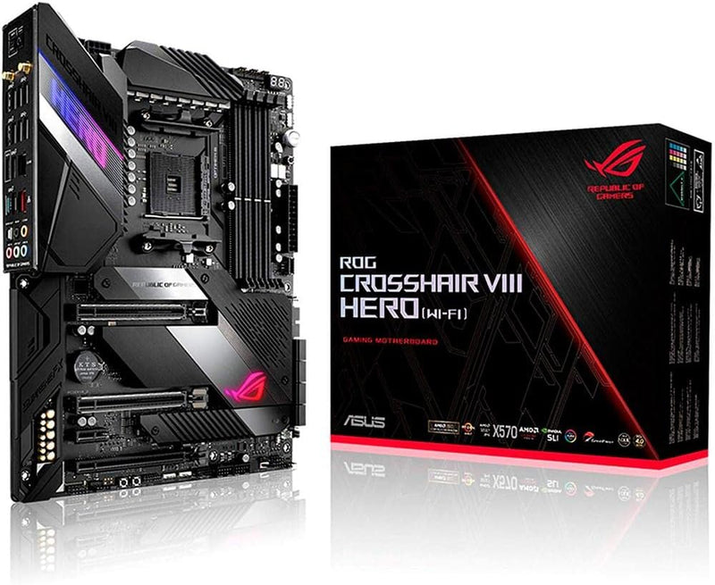 ASUS ROG X570 Crosshair VIII Hero (Wi-Fi) ATX Motherboard ROGC8HEROWIFI Like New