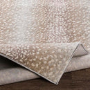 Livabliss Area Rugs - 5x7 Pablo Modern Antelope Print Tan Gray Rug - Like New