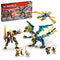 LEGO 71796 NINJAGO THE ELEMENTAL DRAGON AGAINST EMPRESS' ROBOT - MULTI - Like New