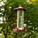 Glass Hummingbird Feeder, Elegant Copper - Brand New