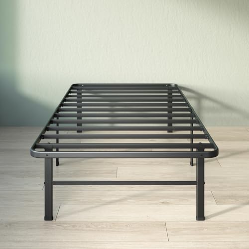 ZINUS RUMI 14" TWIN METAL BED FRAME, QUICK ASSEMBLY, ZU-FSSSB6ZC-14T - BLACK - Like New