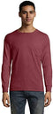 GDH250 Hanes Comfort Wash Long Sleeve T-Shirt With Pocket New
