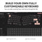 KEYCHRON Q8 ALICE LAYOUT QMK CUSTOM MECHANICAL KEYBOARD - NAVY BLUE - Like New
