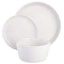 GIBSON SOHO LOUNGE SOFIA COUPE STONEWARE DINNERWARE SET WHITE W/SPECKLE-NEW - Brand New