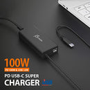 J5CREATE USB TYPE C PD 100W FAST CHARGER FOR MACBOOK PRO, NOTEBOOK - BLACK - Like New