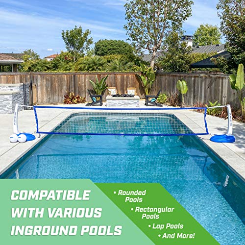 GoSports Splash Net PRO Pool Volleyball Net, Includes 2 Volleyballs, 091-11-2046 - Like New