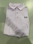 UNDER ARMOUR HEATGEAR POLO - SIZE: MEN M - LIGHT PURPLE - Like New