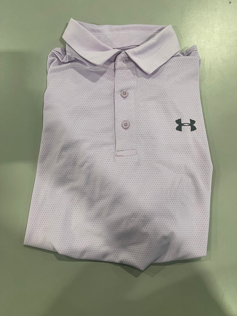 UNDER ARMOUR HEATGEAR POLO - SIZE: MEN M - LIGHT PURPLE - Like New
