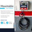 Alpha Works GUR003 1/4" NPT 30' Hose LCD Digital Tire Inflator Gauge - Silver - Like New