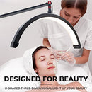 Hi_friend Eyelash LED Floor Light, Half Moon Lamp for Lash Extension (Black) - Brand New