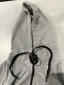 BLU ROCK NEW YORK HOODIE WITH 2 BLACK ZIP POCKETS - SIZE: MEN XL - GRAY - Like New