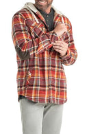 Legendary Whitetails Men's Camp Night Berber Lined Hooded Flannel Shirt Jacket - Brand New