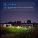 ANKER BOLDER ULTRA-BRIGHT TACTICAL FLASHLIGHT 1300 LUMENS RECHARGEABLE - BLACK - Like New