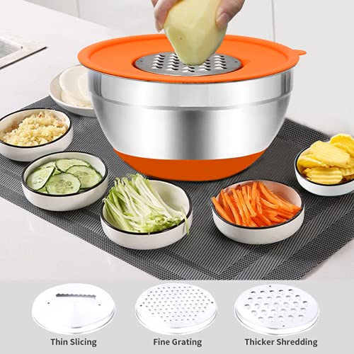 Mixing Bowls with Airtight Lids, 20PCS Stainless Steel Mixing Bowls Set - Like New