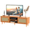EASYCOM RATTAN TV STAND FOR 65 INCH TV FARMHOUSE RATTAN - Scratch & Dent