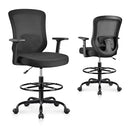 WINRISE DRAFTING TALL OFFICE CHAIR FOR STANDING DESK COMPUTER CHAIR - BLACK - Like New