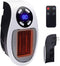 450W Space Heater Remote Wall Outlet Electric Space Heater  MH04G - White - Like New