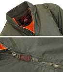 GALAXY BY HARVIC SPIRE BY GALAXY MEN'S FLIGHT JACKET - SIZE: MEN L - OLIVE - Like New