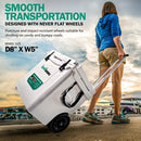 LANDWORKS WHEELED ICE COOLER ROTOMOLDED 42QT UP TO 10 DAY ICE RETENTION - WHITE - Like New