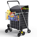 Our Modern Space Stairs Climbing Shopping Cart w/Waterproof Basket Liner - Like New