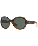 RAY BAN RAY-BAN WOMEN'S SUNGLASSES, RB4191 710/71 57MM - TORTOISE/GREEN - Like New