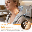 CHECKSIMPLE NECK MASSAGER THERAPEXA SHOULDER 6D DEEP KNEADING SHIATSU - GRAY - Like New