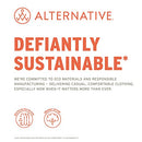 5114EA Alternative Women's Cropped T-shirt Eco Grey Stars X-Large - Like New