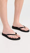 144262 TORY BURCH WOMEN'S KIRA FLIP FLOPS PERFECT BLACK/GOLD SIZE 8 - Like New