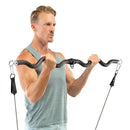 MARCY DELUXE EXERCISE CURL BAR FOR LATS, CURLS AND MORE BBEB-7355 - BLACK - Like New