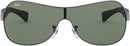 Ray-Ban Shield Sunglasses RB3471 - Dark Green Lens Gunmetal Frame Like New